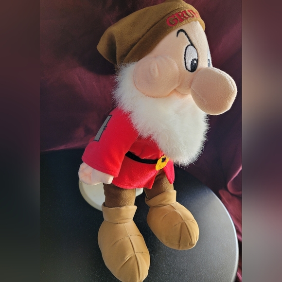 Disney Store Grumpy Plush Snow White and the Seven Dwarfs Sitting 10.5" - Picture 2 of 8